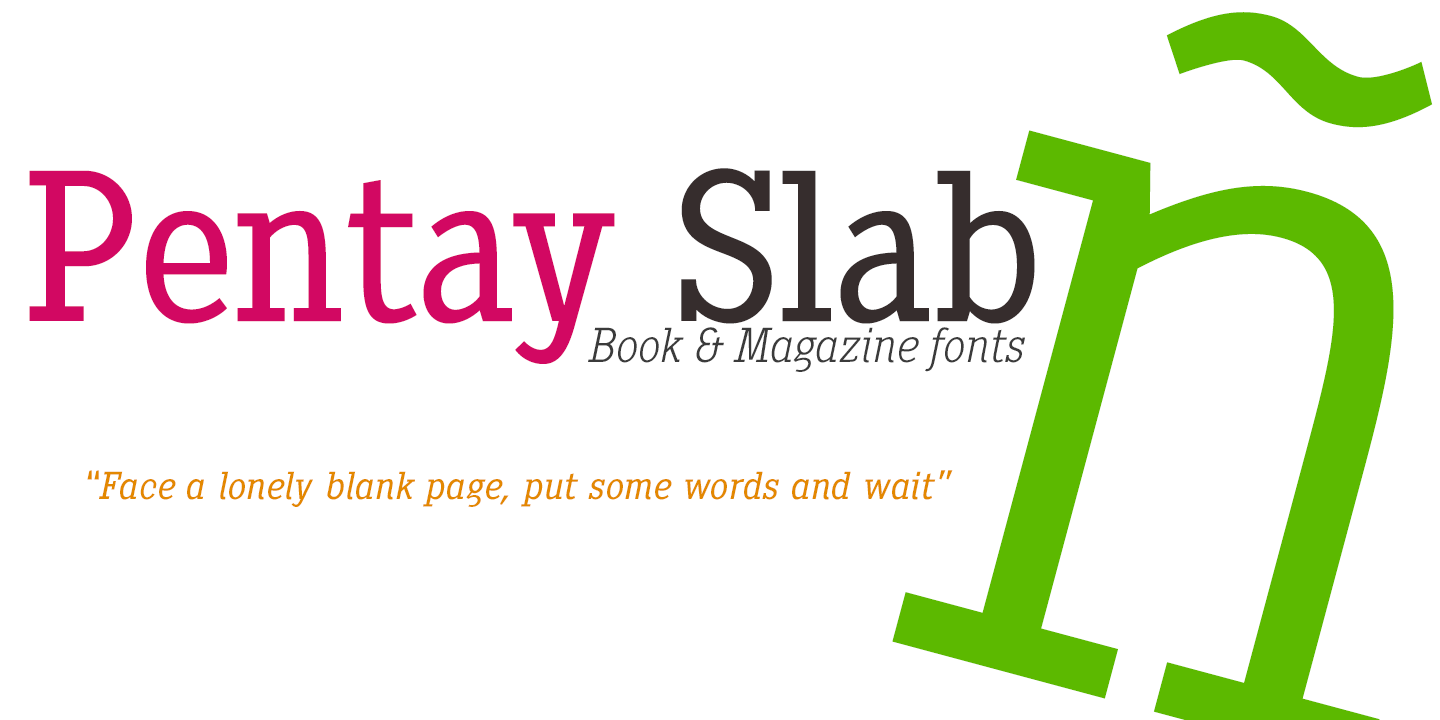 Example font Pentay Slab #5